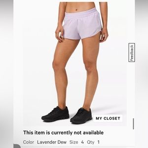 Lululemon Hottie Hot shorts